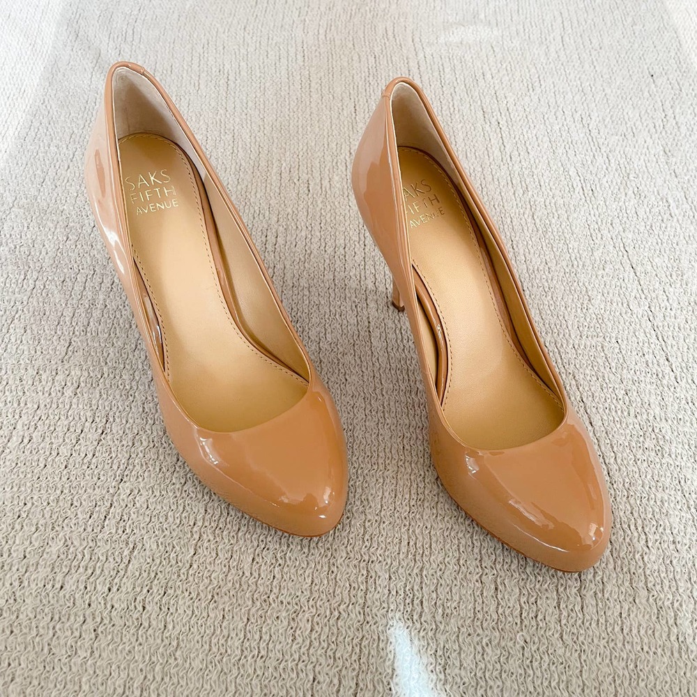 Saks Fifth Avenue Women's Nude Patent Leather Pumps
